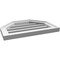 Ekena Millwork Octagonal Top Surface Mount PVC Gable Vent w/ 2"W x 1-1/2"P Brickmould Frame, 20"W x 14"H GVPOT20X1402SF - alternate 5